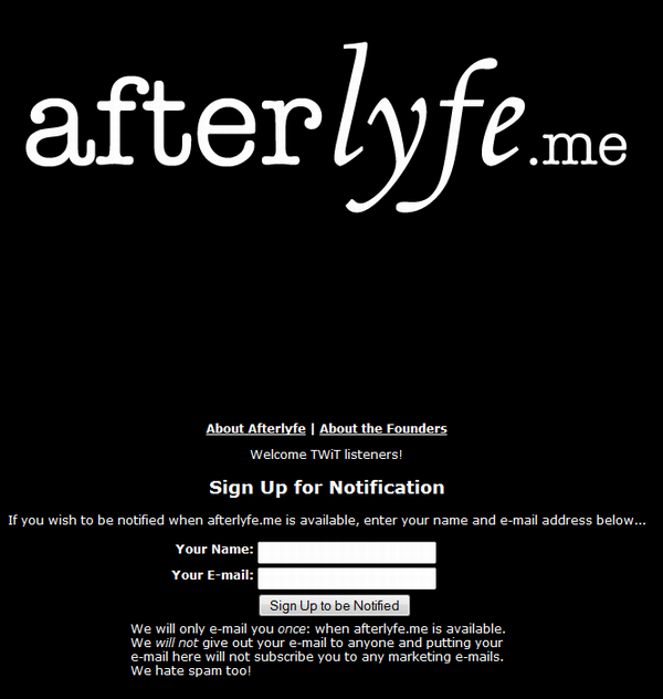afterlyfe. remember, haunting is all about envy.