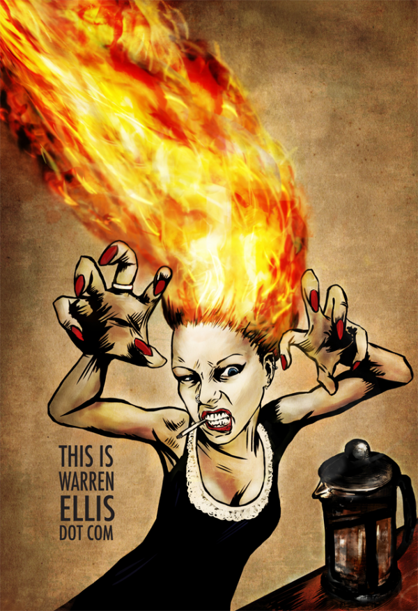 head on fire by David Valente