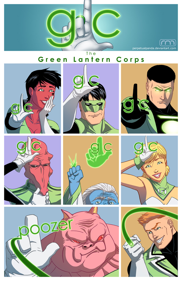 Glee Lantern Corps. Make some original constructs!